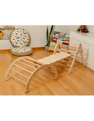 Juego de Escalada de Madera Kidodido - Triángulo y Arco Montessori
