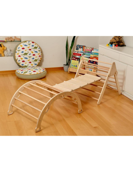 Juego de Escalada de Madera Kidodido - Triángulo y Arco Montessori