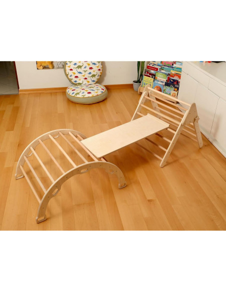Juego de Escalada de Madera Kidodido - Triángulo y Arco Montessori