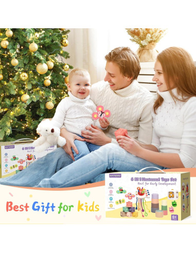 Juguetes Montessori 6 en 1 MTTIERY para Bebés 0-3 Años