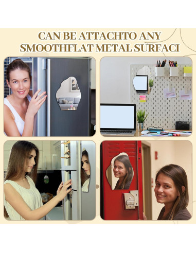 Espejo Magnético Yalikop 17.8x12.7cm Irregular para Taquilla