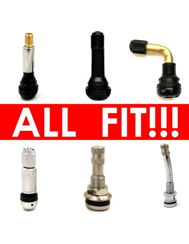 Tapas de Válvula de Neumático SAMIKIVA - Paquete de 12, Aluminio Gris Gun