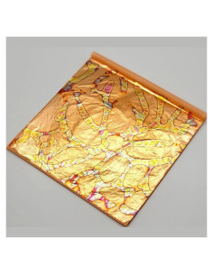 Hojas Metálicas Variegadas Tropical Glitz 25 Hojas 14x14cm