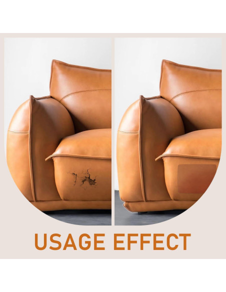 Kit de Parche de Cuero Autoadhesivo FR 20.32x27.94 cm Beige