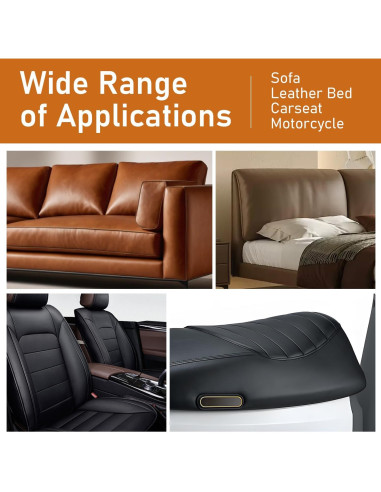 Kit de Parche de Cuero Autoadhesivo FR 20.32x27.94 cm Beige