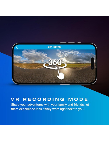 Cámara Dash TYPE S P200 PRO 360 2K 1440p con G-Sensor