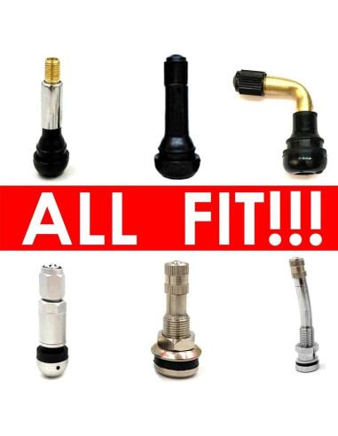 Tapas de Válvula DBlosp, Paquete de 4, Cristales Rhinestone, Blanco