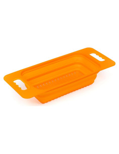 Colador Plegable Rectangular Sammart Naranja 45x18.5 cm