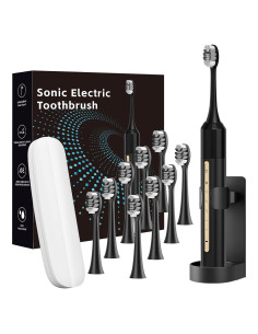 Cepillo de Dientes Eléctrico Fairir Sonic IPX8 con 10 Cabezas