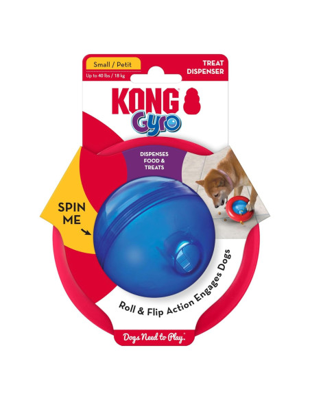 KONG Gyro - Juguete Interactivo para Perros Pequeños 12.7cm