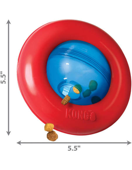 KONG Gyro - Juguete Interactivo para Perros Pequeños 12.7cm