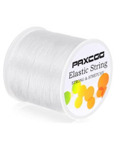 Cordón Elástico Blanco Paxcoo 1mm x 100m para Joyería