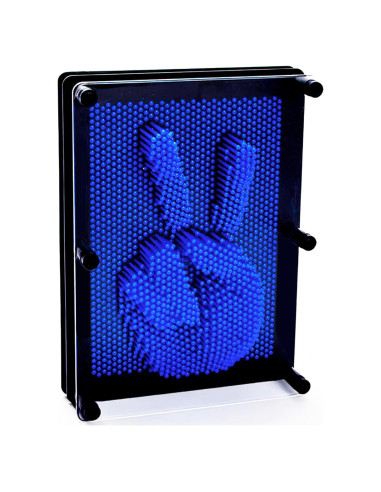 Juguete Sensorial Pin Art 3D Sharkwill Azul 15x20 cm