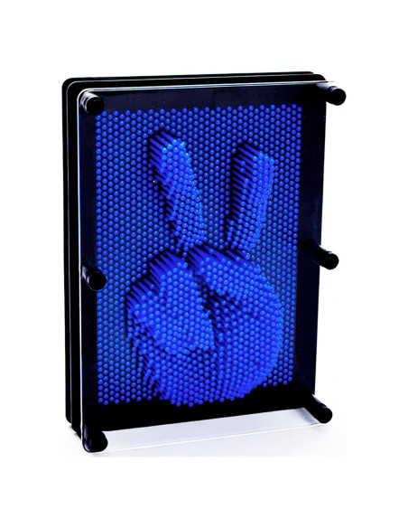 Juguete Sensorial Pin Art 3D Sharkwill Azul 15x20 cm