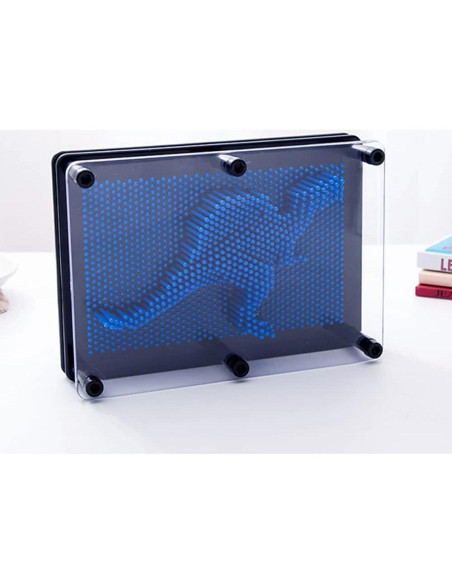 Juguete Sensorial Pin Art 3D Sharkwill Azul 15x20 cm