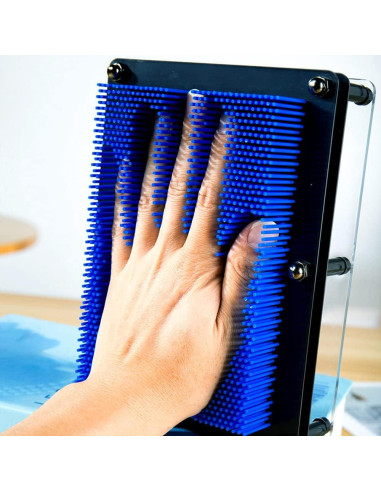 Juguete Sensorial Pin Art 3D Sharkwill Azul 15x20 cm