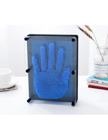 Juguete Sensorial Pin Art 3D Sharkwill Azul 15x20 cm