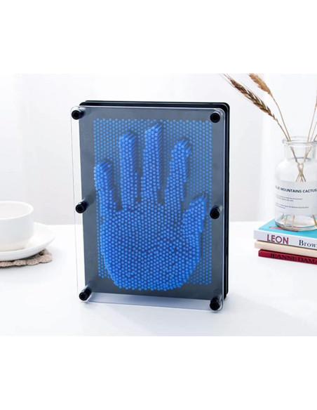 Juguete Sensorial Pin Art 3D Sharkwill Azul 15x20 cm