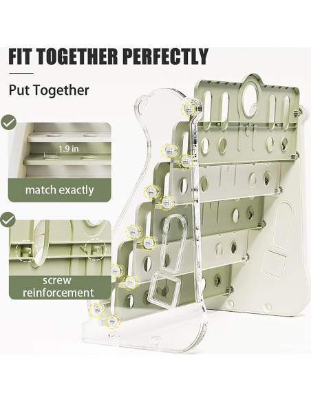 Estantería Infantil Deer COCO Verde 4 Niveles para Juguetes