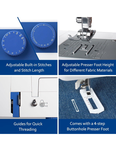 Máquina de Coser Eléctrica FEIYUE FYe310 con Pedal y 25 Puntos