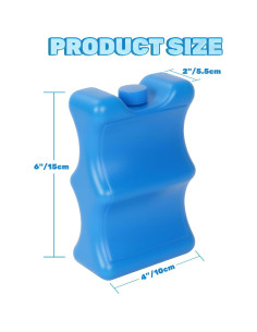 Paquete de Hielo Reutilizable REDCAMP para Leche Materna 4 Piezas 2