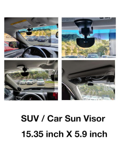 Viseras Solares Automotrices JOSALINAS 40.4x15 cm Antirreflejo 2