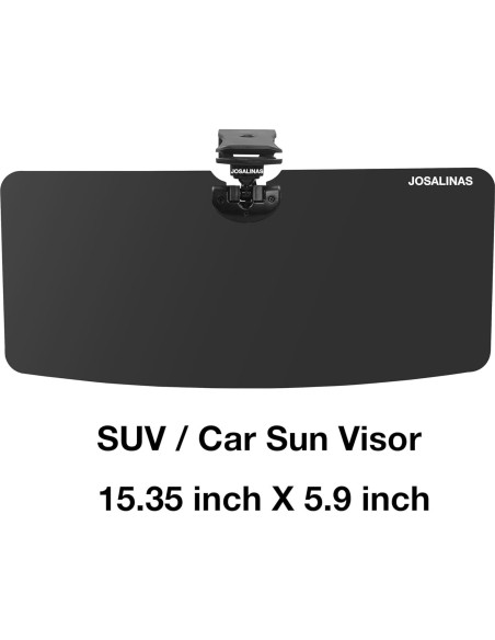 Viseras Solares Automotrices JOSALINAS 40.4x15 cm Antirreflejo