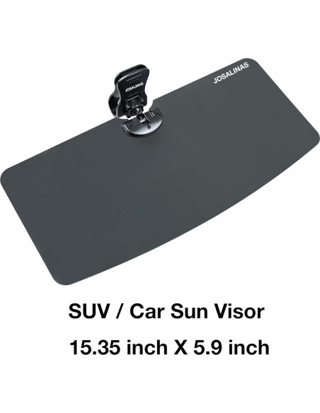 Viseras Solares Automotrices JOSALINAS 40.4x15 cm Antirreflejo