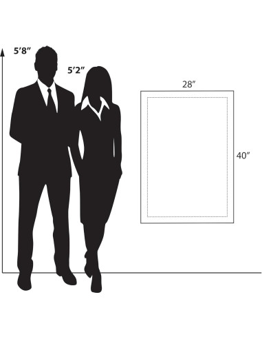 Marco Flotante de Acrílico Azar Displays 24x36" Negro 2-Pack