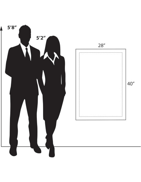 Marco Flotante de Acrílico Azar Displays 24x36" Negro 2-Pack