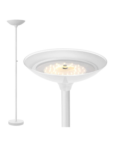 Lámpara de Pie LED BoostArea 30W Regulable 3000K Blanca 178cm