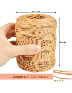 Alambre Floral Enlazado TIMESETL 199.9m Caqui 26 Calibre 2