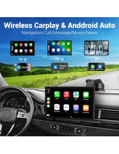 Pantalla 9" Carplay y Android Auto HAUXIY con Cámara 4K 2