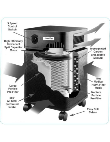 Purificador de Aire Austin Air Healthmate Plus B450 - Negro