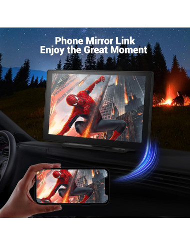 Pantalla 9" Carplay y Android Auto HAUXIY con Cámara 4K