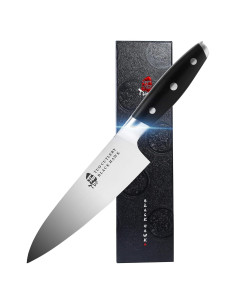 Cuchillo de Chef TUO 7" Acero Alemán Pakkawood Serie Black Hawk