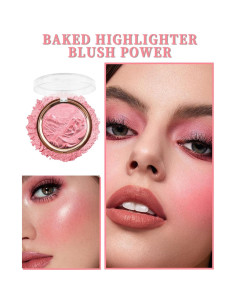 Paleta de Rubor Iluminador Horneado LYSdefeu Berry Glow 10.6g 2