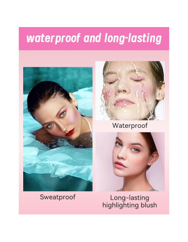 Paleta de Rubor Iluminador Horneado LYSdefeu Berry Glow 10.6g