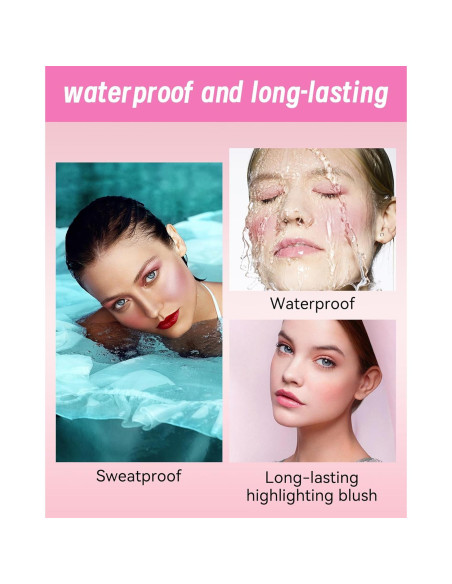 Paleta de Rubor Iluminador Horneado LYSdefeu Berry Glow 10.6g