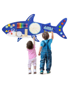 Panel Ocupado Sensorial Montessori Shark Weihnacht 11 en 1
