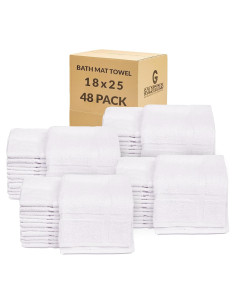 Toalla de Mate de Baño Gold Textiles 45.72x63.5 cm Blanca