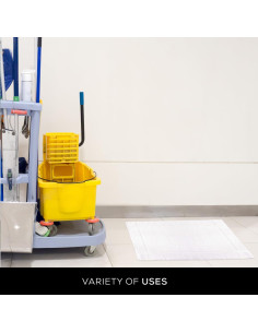 Toalla de Mate de Baño Gold Textiles 45.72x63.5 cm Blanca 2