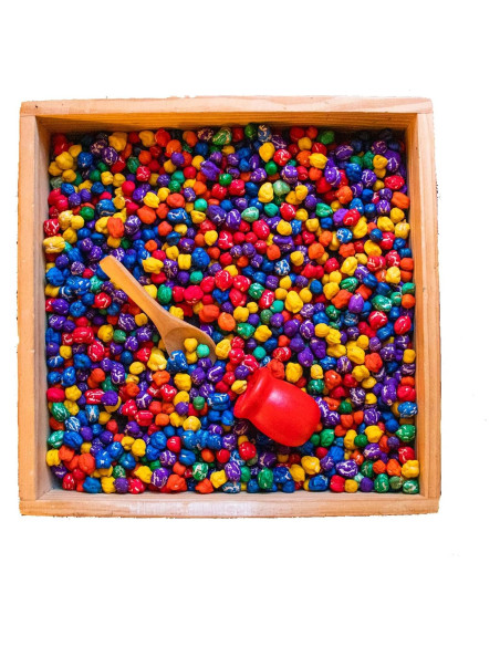 Relleno Sensorial Arcoíris 5 Tazas - Juguetes Montessori