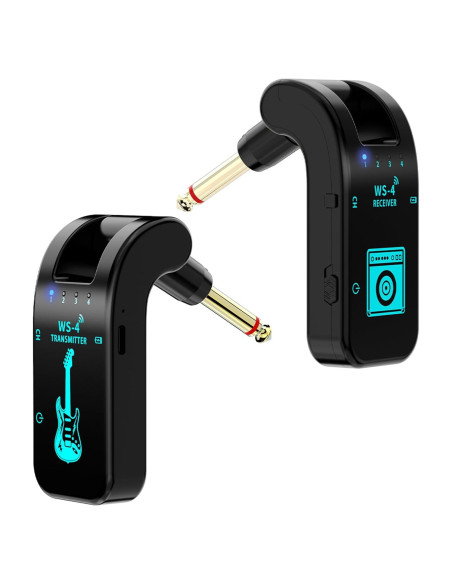 Sistema Inalámbrico de Guitarra 2.4GHz MUS250102 Negro