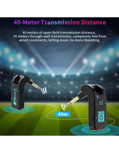 Sistema Inalámbrico de Guitarra 2.4GHz MUS250102 Negro