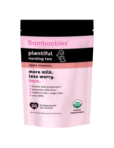 Té de Lactancia Bamboobies Manzana Canela 20 Bolsas Orgánico