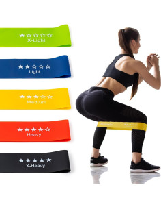 Bandas de Resistencia Honmein 5 Niveles para Fitness en Casa 2