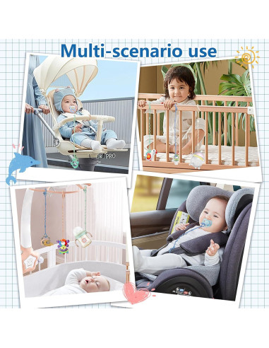 Correas para Juguetes de Bebé RTMOK - Set de 6 Silicona