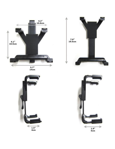 Soporte Ajustable para Parabrisas de Coche Ramtech 7-10.1"