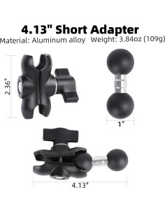 Brazo Doble Enchufe FPN 10.48 cm Rotación 360 Soporte Teléfono 2